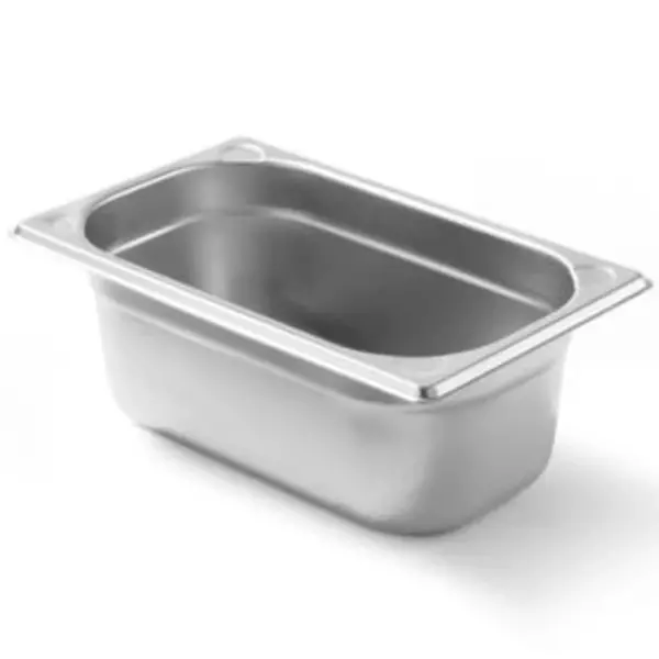 GN-Bak | KitchenLine | RVS | 1/4 GN | Hoogte 100mm | 265x162x100(h)mm