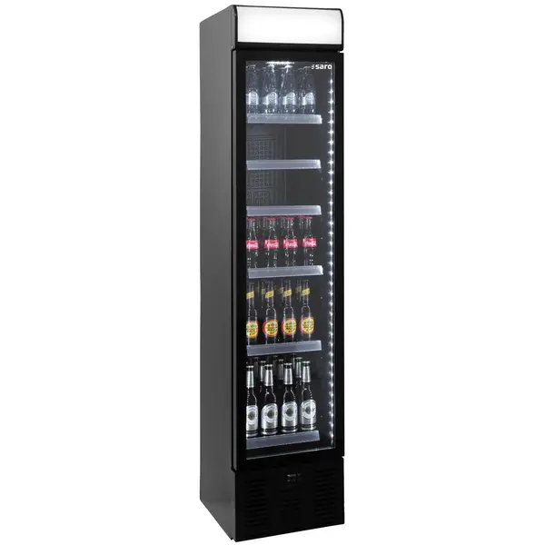 Drankenkoeling | 150L | Zwart | +2°C/+8°C | Statisch + Ventilator | 403x439x1900(h)mm