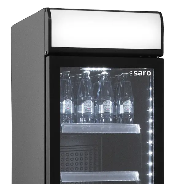 Drankenkoeling | Smal Model | 150L | Zwart | +2°C/+8°C | Statisch + Ventilator | 403x439x1900(h)mm