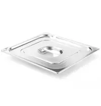 HENDI GN-Deksel | ProfiLine | RVS | 2/3 GN | Handgreep | Lepeluitsparing