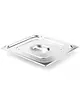 HENDI GN-Deksel | ProfiLine | RVS | 2/3 GN | Handgreep | Lepeluitsparing 
