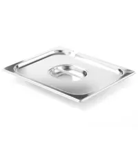 HENDI GN-Deksel | ProfiLine | RVS | 1/2 GN | Handgreep | Lepeluitsparing
