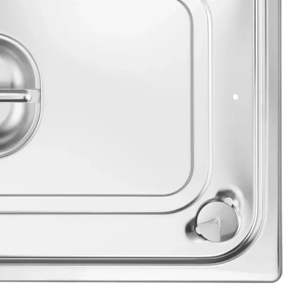 GN-Deksel | ProfiLine | RVS | 1/4 GN | Handgreep | Luchtdicht