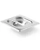 HENDI GN-Deksel | KitchenLine | RVS | 1/6 GN | Handgreep 