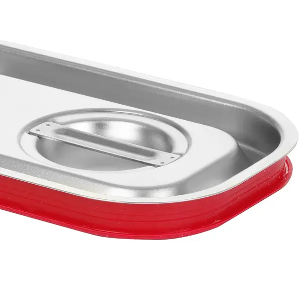 GN-Deksel | KitchenLine | RVS | 1/4 GN | Handgreep | Luchtdicht