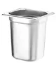 HENDI GN-Bak | KitchenLine | RVS | 1/6 GN | Hoogte 200mm | 176x162x200(h)mm 