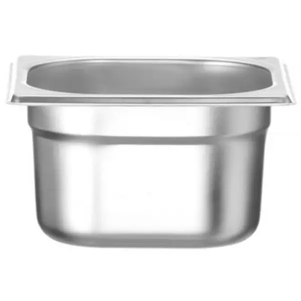 GN-Bak | BudgetLine | RVS | 1/6 GN | Hoogte 100mm | 176x162x100(h)mm