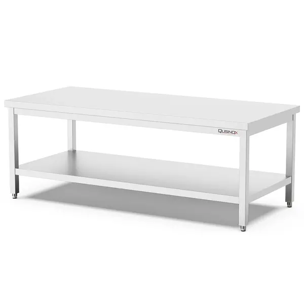 Werktafel | 700 LINE | RVS | Laag Model | Bodemschap | Diepte 700 | Hoogte 600 | Breedte 400-2000 | Zelfmontage