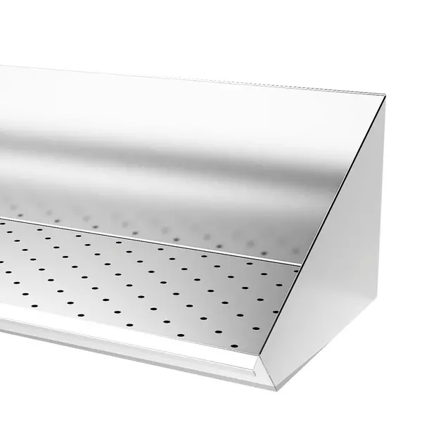 Friet-Uitschepbak | RVS | Geperforeerde Bodem | Diepte 300 | Hoogte 200 | Breedte 400-1400 | Incl. Ophangbeugel