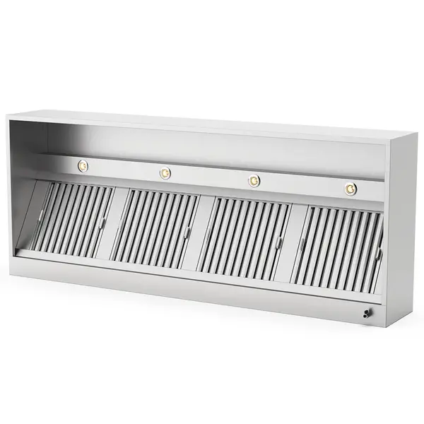 RVS afzuigkap doosmodel | 3500x1000x400(h)mm