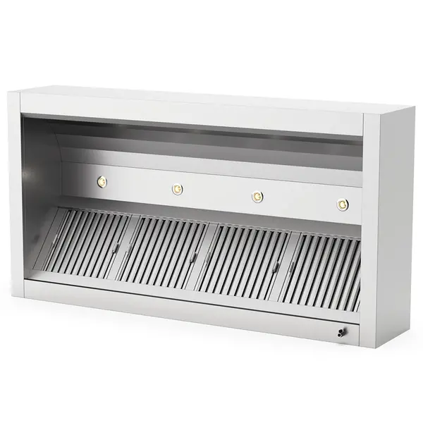 Inductie-Afzuigkap | Doosmodel | Excl. Motor | Verlichting | 2500x1300x500(h)mm