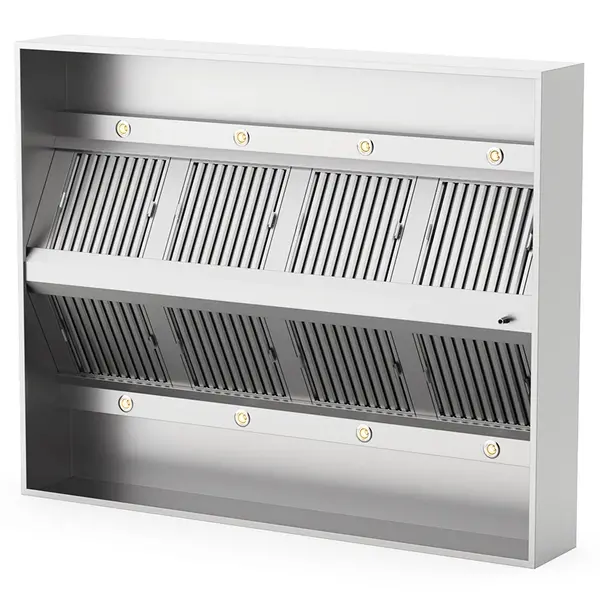 RVS eiland afzuigkap | 2500x2000x400(h)mm