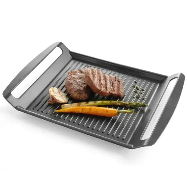 Grillplaat | TITANIUM PROFESSIONAL | Aluminium (Antiaanbaklaag) | Div. Warmtebronnen | 390x260x35(h)mm