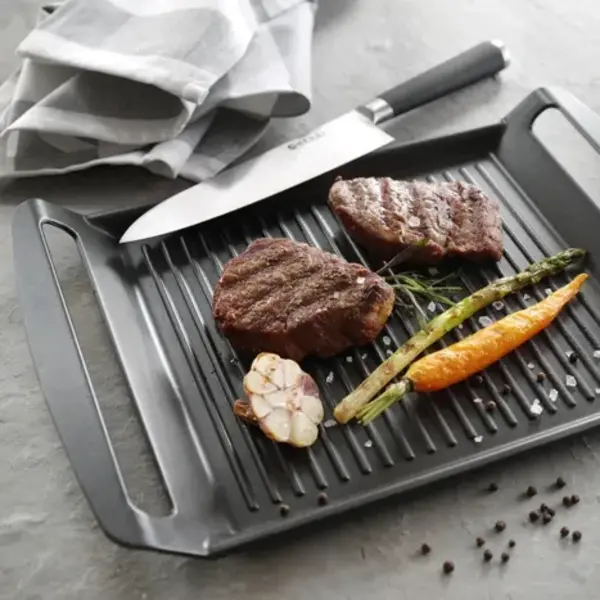 Grillplaat | TITANIUM PROFESSIONAL | Aluminium (Antiaanbaklaag) | Div. Warmtebronnen | 390x260x35(h)mm