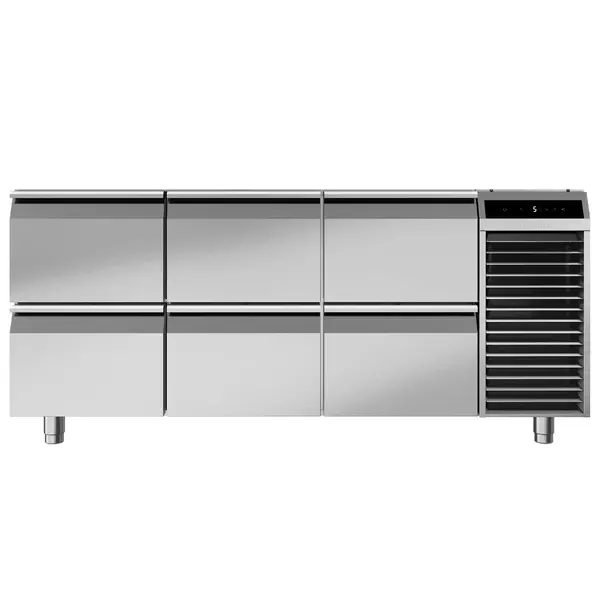 Koelwerkbank | PERFORMANCE | 440L | 6 Laden (1/1 GN) | -2°C/+8°C | Geforceerd | Temperatuuralarm | Zonder Werkblad | 1780x680x810(h)mm