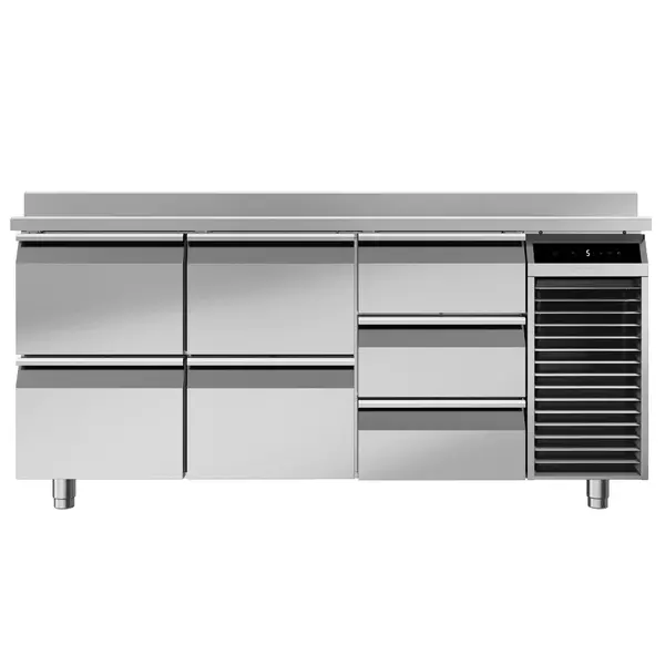 Koelwerkbank | PERFORMANCE | 440L | 7 Laden (1/1 GN) | -2°C/+8°C | Geforceerd | Temperatuuralarm | Achteropstand | 1780x700x850/950(h)mm