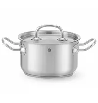 HENDI Kookpan | KitchenLine | RVS | 1.9L | Div. Warmtebronnen | Incl. Deksel | Ø160x95(h)mm 