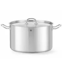 HENDI Kookpan | KitchenLine | RVS | 15L | Div. Warmtebronnen | Incl. Deksel | Ø320x190(h)mm 