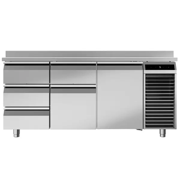 Koelwerkbank | PERFORMANCE | 440L | 1 Deur + 5 Laden (1/1 GN) | -2°C/+8°C | Geforceerd | Temperatuuralarm | Achteropstand | 1780x700x850/950(h)mm