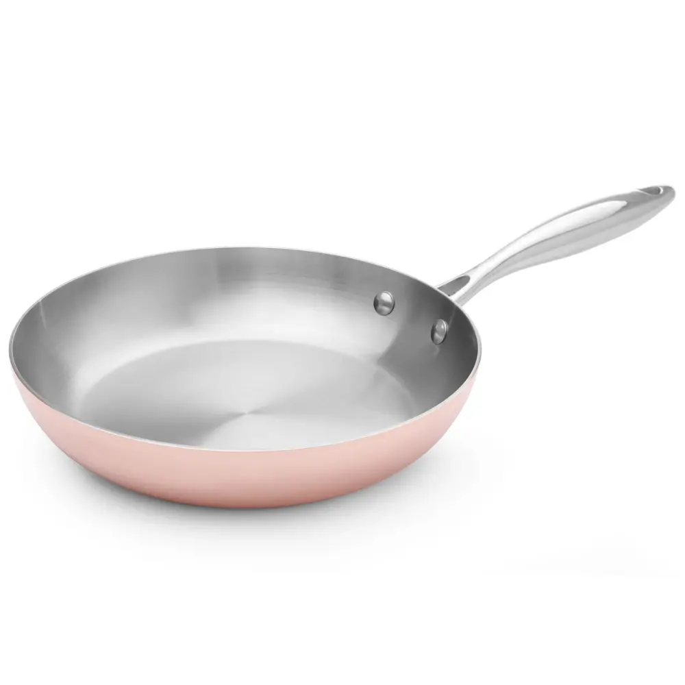 Mali's C20017 - Cataplana, stoofpan, wok van koper gehamerd binnen