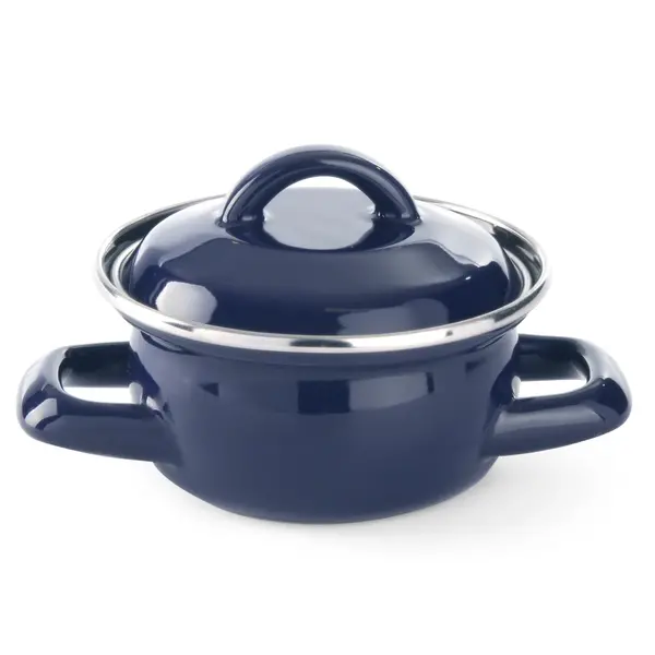 Soep-/Sauspannetje | Geëmailleerd | 0.3L | Gas | Incl. Deksel | Ø115x95(h)mm