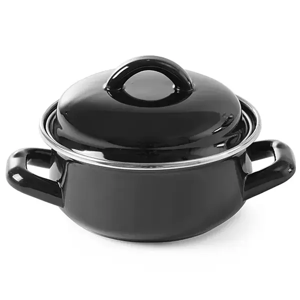 Soep-/Sauspannetje | Geëmailleerd | 0.5L | Gas | Incl. Deksel | Ø135x110(h)mm