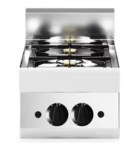 Modular Fornuis | FUN 650 | Aardgas | 2 Branders (3.6+5kW) | Piëzo Ontsteking | 400x650x448(h)mm 