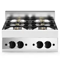 Modular Fornuis | FUN 650 | Aardgas | 4 Branders (2x 3.6kW + 2x 5kW) | Piëzo Ontsteking | 700x650x448(h)mm 