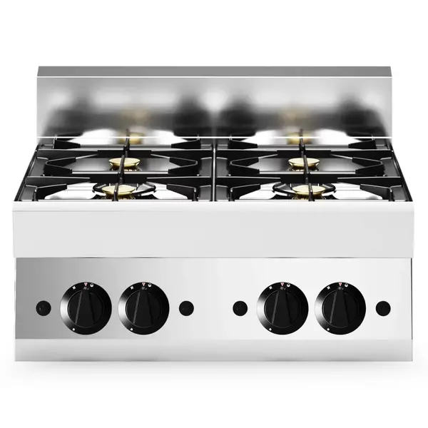 Fornuis | FUN 650 | Aardgas | 4 Branders (2x 3.6kW + 2x 5kW) | Piëzo Ontsteking | 700x650x448(h)mm