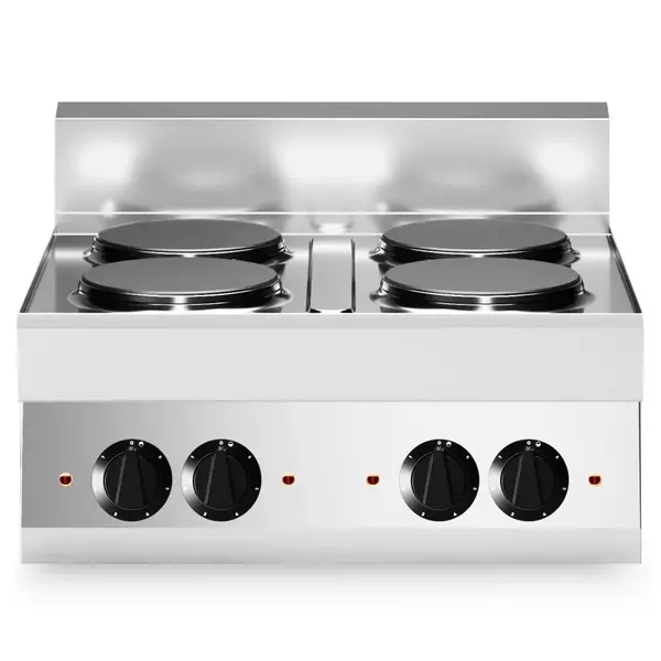 Fornuis | FUN 650 | Elektrisch | 4 Kookpunten (Ø220) | 10.4kW (400V) | 700x650x448(h)mm