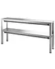 CombiSteel Etagère/Warmtebrug | RVS | 2 Niveaus | Verwarmd (Halogeen) | 1.4kW (230V) | 1400x300x650(h)mm 
