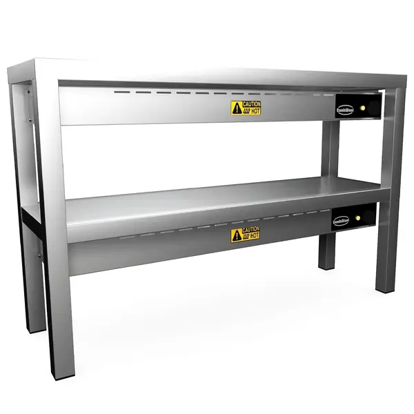 Etagère/Warmtebrug | RVS | 2 Niveaus | Verwarmd (Keramisch) | 1.5kW (230V) | 1000x300x650(h)mm