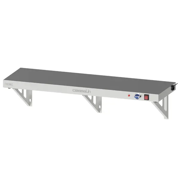 Verwarmd Wandschap | RVS | 2x 1/1 GN | ≤90°C | 0.9kW (230V) | Incl. Wandbevestiging | 1060x325x251(h)mm