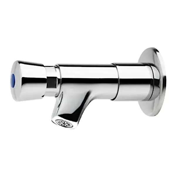 Fonteinkraan | Verchroomd | Drukknop (Zelfsluitend) | 139x58x58(h)mm