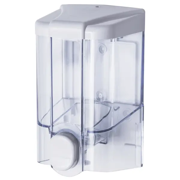 Zeepdispenser | WASH | Kunststof (Div. Kleuren) | Vloeibare Zeep (500ml) | Dosering 1.55ml | Wandmontage | 90x90x160(h)mm