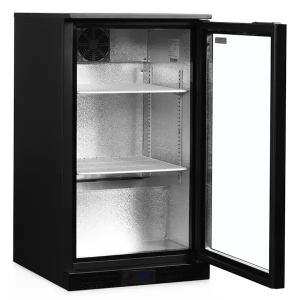 Barkoelkast | SERIE DB | Energiezuinig | 105L | Zwart | +2°C/+10°C | Geforceerd | 500x520x870(h)mm
