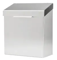 Luxus Wandafvalbak | MARE | RVS (Geborsteld) | 4.2L | Klapdeksel | Incl. Bevestiging | 215x112x240(h)mm 