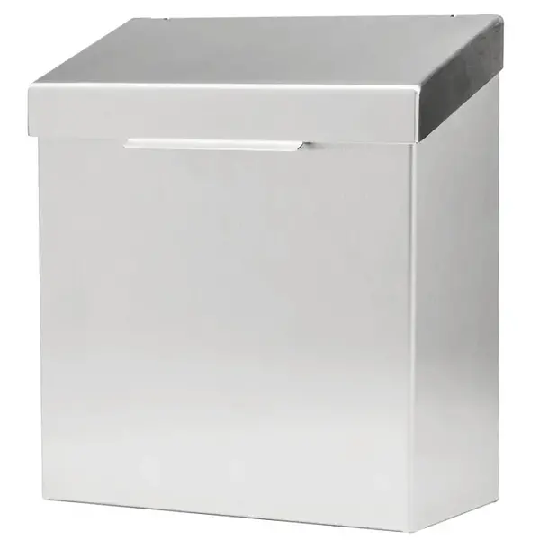 Wandafvalbak | MARE | RVS (Geborsteld) | 4.2L | Klapdeksel | Incl. Bevestiging | 215x112x240(h)mm