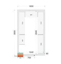 Tefcold Rekwerk | CR-SERIE | CRPF1830 | 4 Niveaus | U-Vorm 