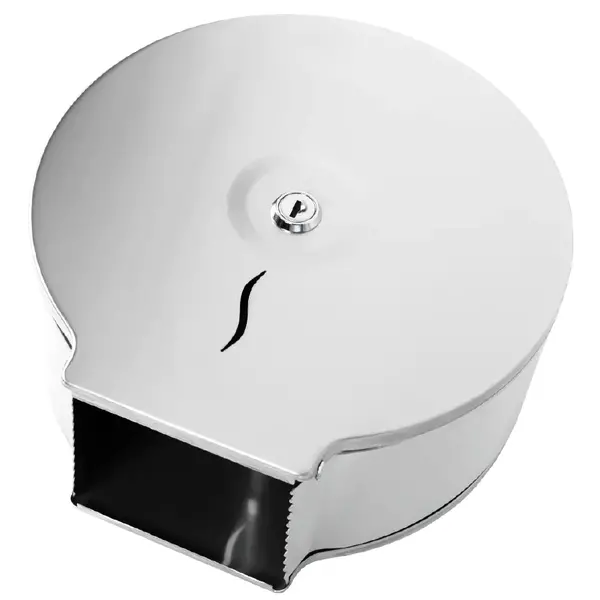 Jumboroldispenser | FLOW | RVS (Div. Kleuren) | Rol Ø180-230mm | Wandmontage | 240x100x260(h)mm