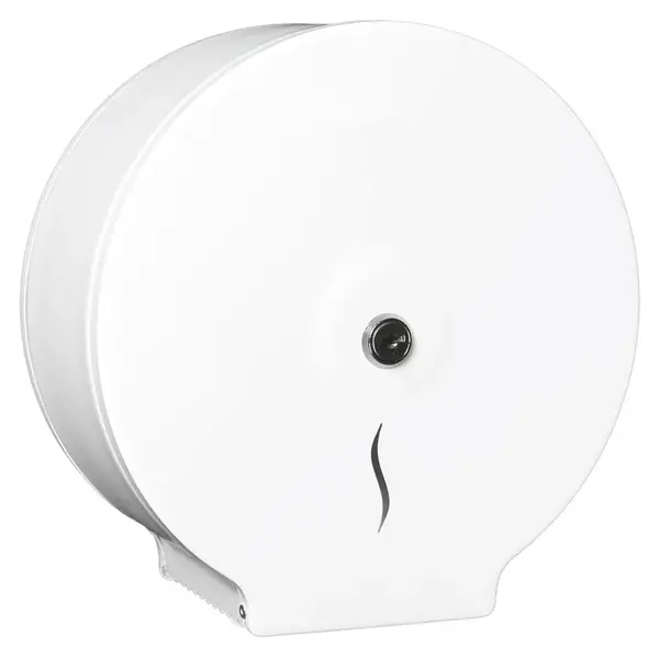 Jumboroldispenser | FLOW | RVS (Div. Kleuren) | Rol Ø180-230mm | Wandmontage | 240x100x260(h)mm