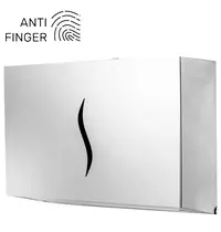 Luxus Handdoekdispenser | FLOW | RVS | Papieren Handdoeken | Anti Fingerprint | Wandmontage | 270x120x210(h)mm 