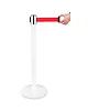 Luxus Afzetpaal | PREMIUM | Wit | Incl. Afzetlint (Rood) | Lintlengte 225cm | 920(h)mm 