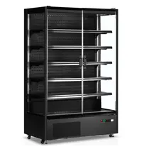 Tefcold Wandkoeling | SERIE PC | Zwart | -1°C/+5°C | Geforceerd | Draaideuren | Wielen | 1310x740x2050(h)mm 