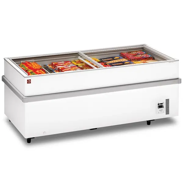 Supermarkt Vrieskist | 900L | Wit | -15°C/-23°C | Geforceerd | Schuifdeksels | 2050x960x780(h)mm