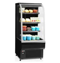Tefcold Wandkoeling | NOC | Zwart | 0°C/+6°C | Geforceerd | Open | Optionele Eilandopstelling | 600x740x1395(h)mm 