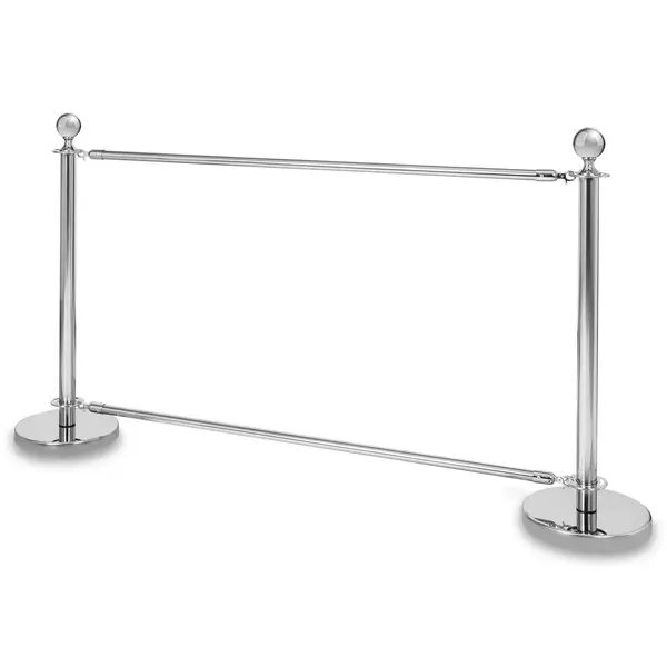 Onderbalk | Luxus Banner-/Afzetpalen | Verchroomd
