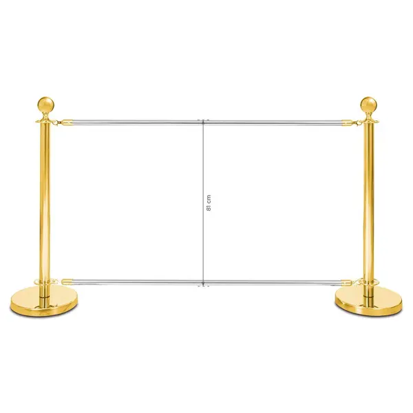 Onderbalk | Luxus Banner-/Afzetpalen | Goudkleurig