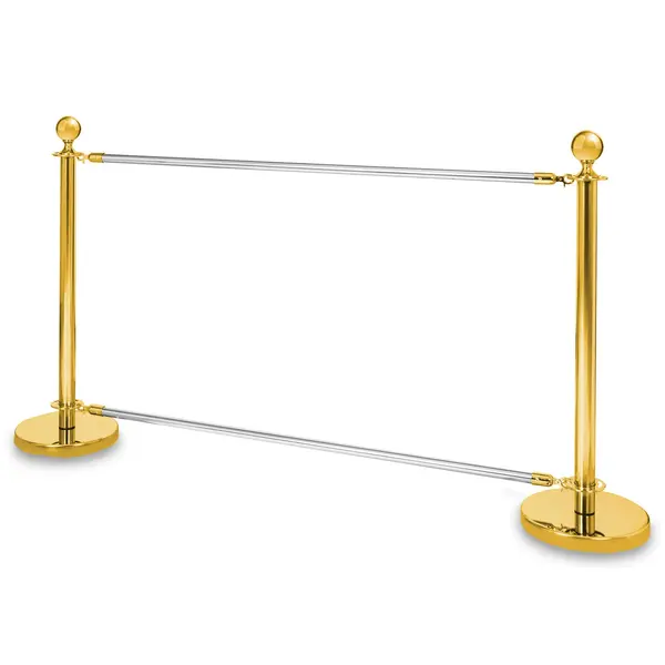 Banner-/Afzetpaal | Goudkleurig | Ø320x1000(h)mm