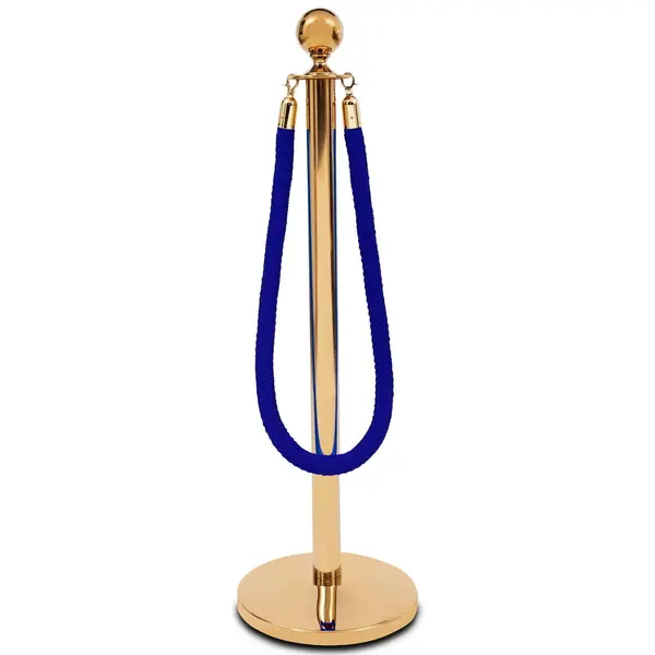 Afzetkoord | Goudkleurig/Blauw (Geweven) | 150cm